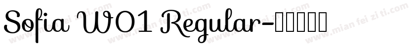 Sofia W01 Regular字体转换